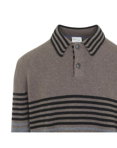 [해외직구][D14]폴스미스 M1R994ZW03255 66 BROWN 남성 니트 스웨터 가디건 Paul Smith Knit Polo
