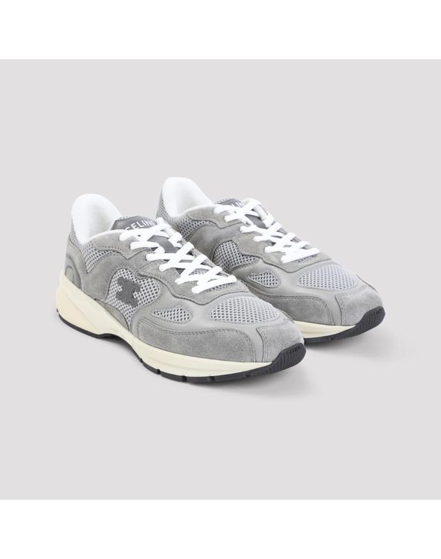 셀린느 [해외직구][D14]셀린느 368255500 09EC GREY ECRU 남성 스니커즈 슬립온 Celine Low Lace Up Sneakers 착용컷