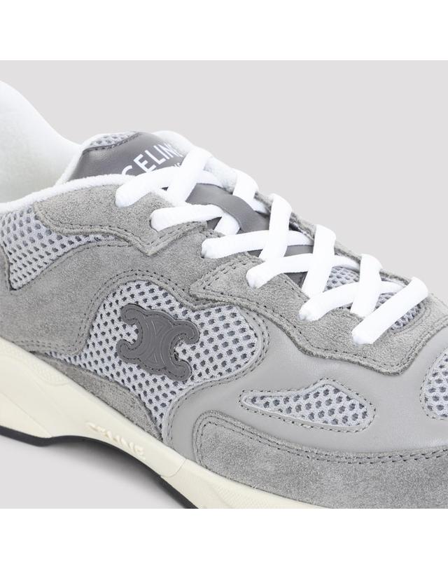 셀린느 [해외직구][D14]셀린느 368255500 09EC GREY ECRU 남성 스니커즈 슬립온 Celine Low Lace Up Sneakers 착용컷