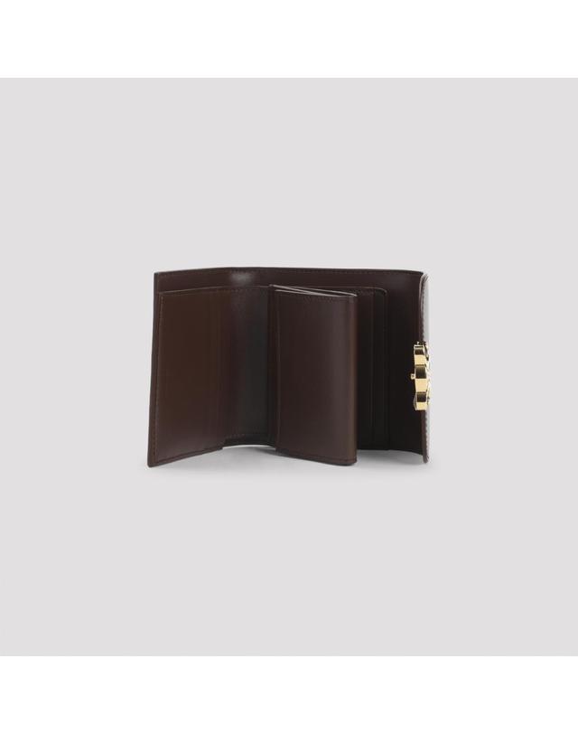 셀린느 [해외직구][D14]셀린느 10D783DPV 18CH CHESTNUT 여성 지갑 월렛 카드지갑 Celine Small Flap Wallet 착용컷