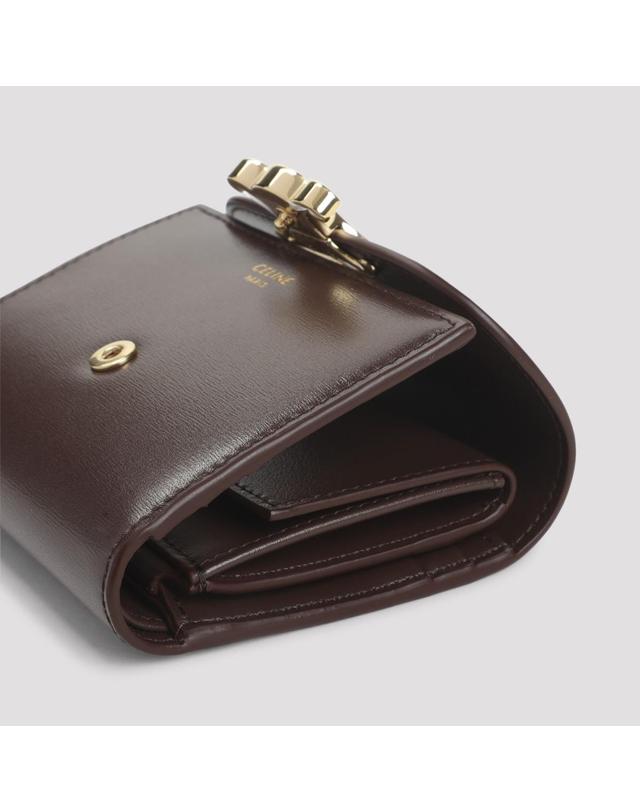 셀린느 [해외직구][D14]셀린느 10D783DPV 18CH CHESTNUT 여성 지갑 월렛 카드지갑 Celine Small Flap Wallet 착용컷