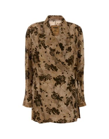 [해외직구][X45]UMA WANG UP6026 UW026 여성 자켓 베스트 다운베스트 질렛 Printed satin Khloe blazer