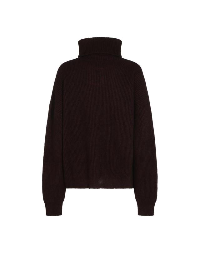 우마 왕 [해외직구][B47]UMA WANG UK7163UW670 여성 니트 스웨터 가디건 BROWN AND RED RACCOON SWEATER 착용컷