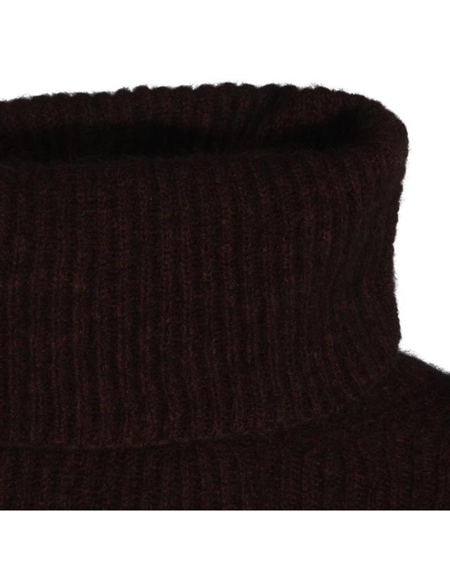 우마 왕 [해외직구][B47]UMA WANG UK7163UW670 여성 니트 스웨터 가디건 BROWN AND RED RACCOON SWEATER 착용컷