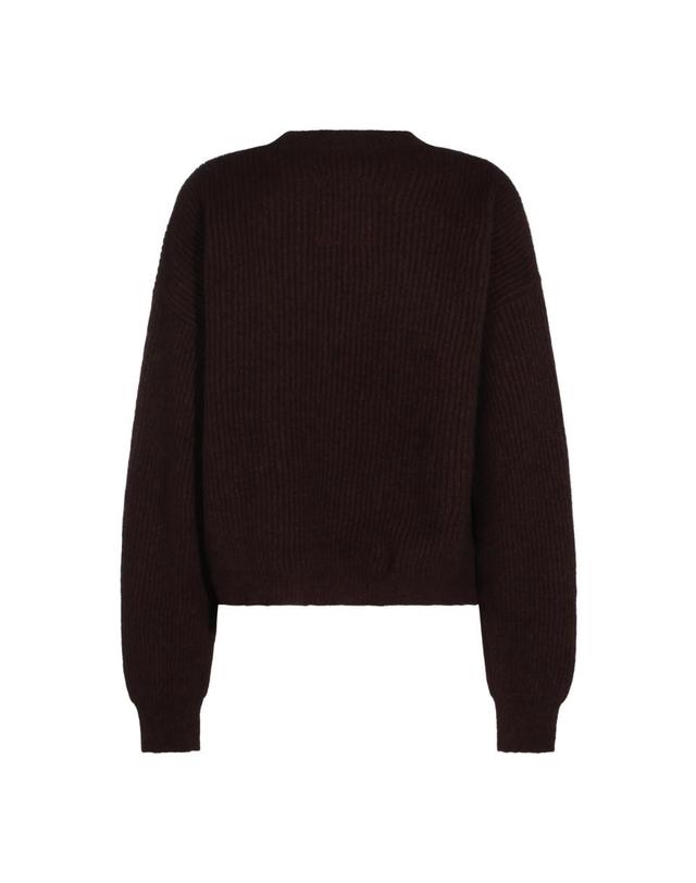 우마 왕 [해외직구][B47]UMA WANG UK7162UW670 여성 니트 스웨터 가디건 BROWN AND RED RACCOON SWEATER 착용컷