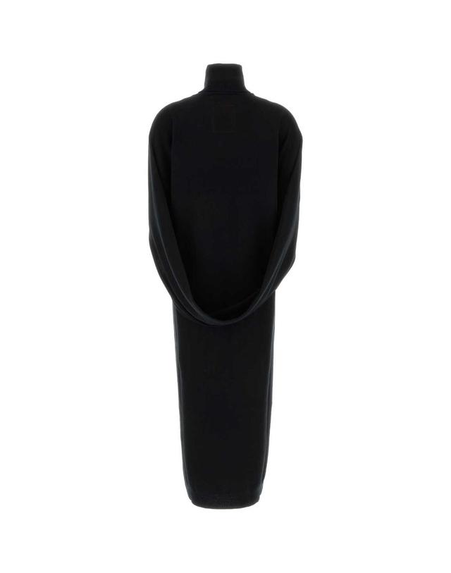우마 왕 [해외직구][X45]UMA WANG UK7138 UW900 여성 원피스 롱 미디 미니 드레스 Black cashmere Wrap sweater dress 착용컷