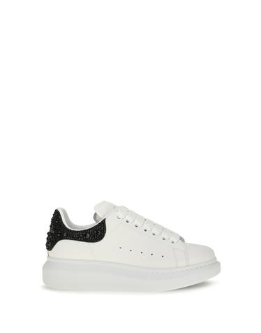 [해외직구][K68]알렉산더 맥퀸 666407WIAK2 9581 여성 스니커즈 단화 운동화 슈즈 Oversized Sneakers with suede heel and crystal details