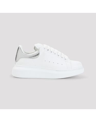 [해외직구][D14]알렉산더 맥퀸 553770WIAH0 9081 WHITE SILVER 여성 스니커즈 슬립온 Alexander McQueen Oversized Sneakers