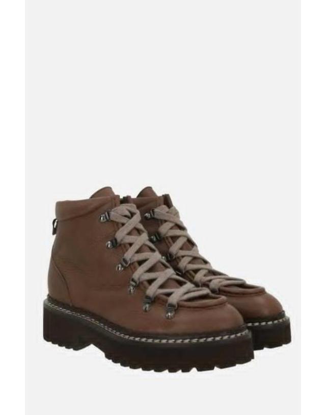 듀칼 [해외직구][E32]DOUCALS DD8916PHISUF054TM04 여성 바이크부츠 컴뱃부츠 앵클부츠 DOUCALS grainy leather hiking boots 착용컷
