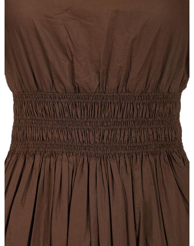 마티유 [해외직구][A94]MATTEAU SWMDR PLCHC 여성 미디원피스 드레스 MATTEAU MATTEAU Shirred Waist Midi Dress 착용컷