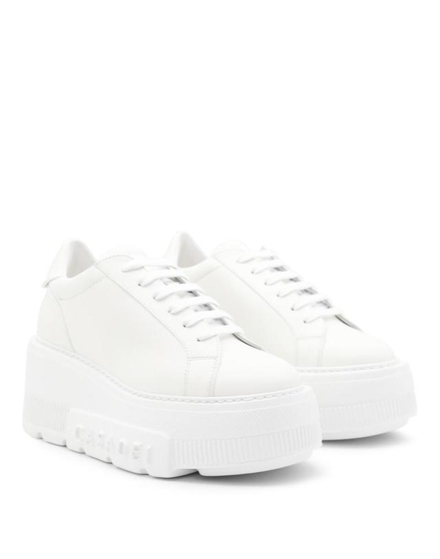 까사데이 [해외직구][Q11]CASADEI 2X894U0701SALEN9999 여성 스니커즈 WHITE LEATHER NEXUS SNEAKERS 착용컷