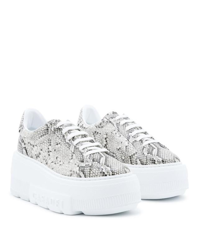 까사데이 [해외직구][B47]CASADEI 2X894U0701BASIL9500 여성 스니커즈 로우탑 GREY LEATHER NEXUS SNEAKERS 착용컷