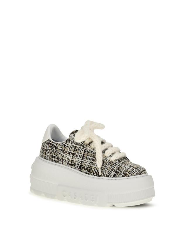 까사데이 [해외직구][K68]CASADEI 2X127C0701C3093B358 PANNABIANC 여성 스니커즈 단화 운동화 슈즈 Nexus Sneakers in boucle fabric 착용컷