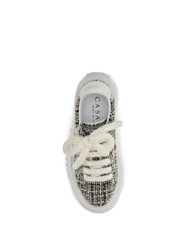 까사데이 [해외직구][K68]CASADEI 2X127C0701C3093B358 PANNABIANC 여성 스니커즈 단화 운동화 슈즈 Nexus Sneakers in boucle fabric 착용컷