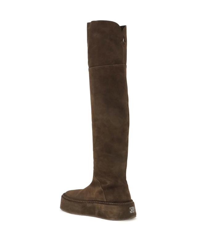 까사데이 [해외직구][K68]CASADEI 2T092C0501RENNA2403 CACAO 여성 앵클부츠 미들 롱부츠 니하이부츠 여성부츠 Suede knee high Boots 착용컷