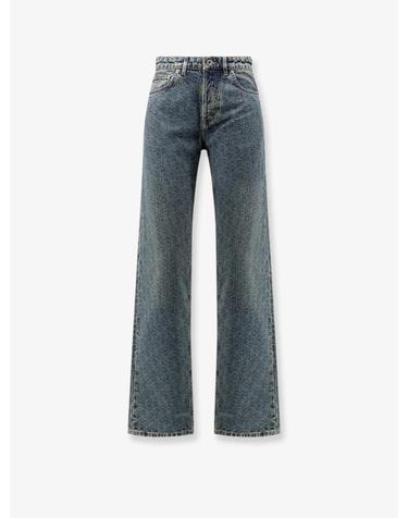 [해외직구][N85]디올 652P90A3K13 여성 데님 청바지 진 DIOR Denim blue jeans with all over Dior Oblique motif