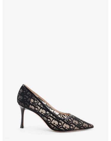 [해외직구][N85]디올 KCV661OEN 여성 펌프스 슬링백 하이힐 DIOR Adiorable pump with black Dior Oblique emboidery