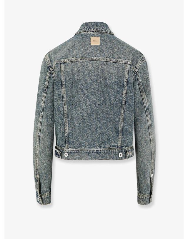 디올 [해외직구][N85]디올 652V80A3K13 여성 자켓 블레이저 코트 패딩 DIOR Denim Jacket with Dior Oblique motif 착용컷
