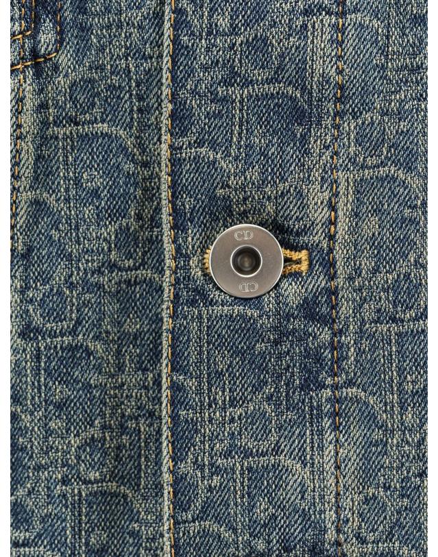 디올 [해외직구][N85]디올 652V80A3K13 여성 자켓 블레이저 코트 패딩 DIOR Denim Jacket with Dior Oblique motif 착용컷