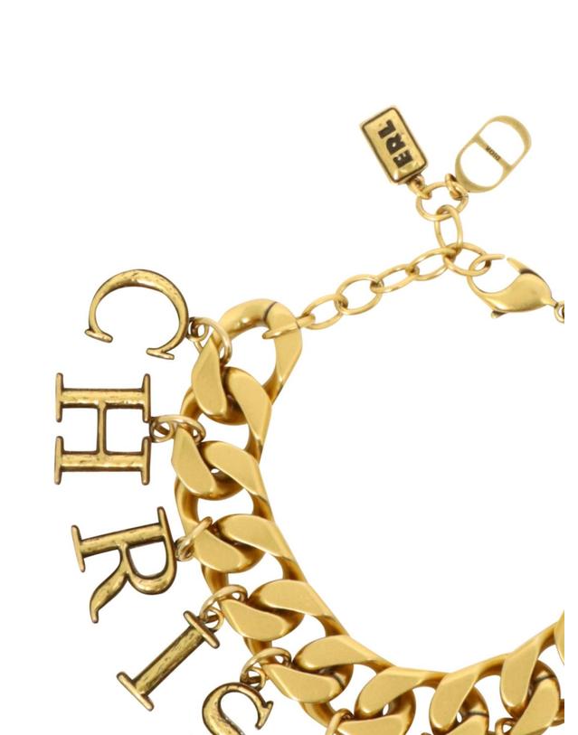 디올 [해외직구][V90]디올 B1711HOMMT907 남성 팔찌 반지 목걸이 악세서리 Dior x ERL bracelet 착용컷