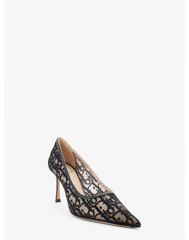 디올 [해외직구][N85]디올 KCV661OEN 여성 펌프스 슬링백 하이힐 DIOR Adiorable pump with black Dior Oblique emboidery 착용컷