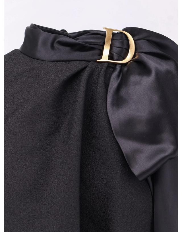 디올 [해외직구][N85]디올 651R16B1H22 여성 원피스 드레스 점프수트 DIOR Virgin wool and silk crepe dress 착용컷