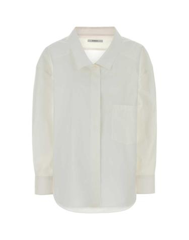[해외직구][X45]지방시 BW61LE1642 100 여성 셔츠 남방 블라우스 White poplin shirt