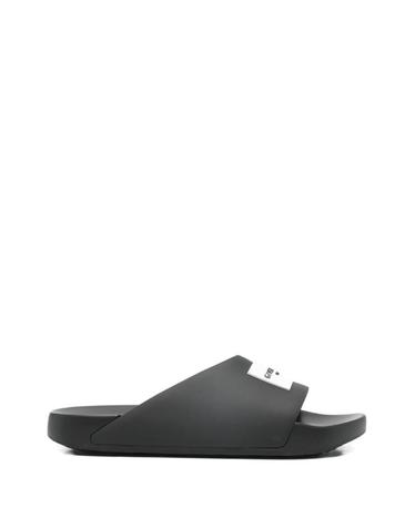 [해외직구][P13]지방시 BH302MH1XL001 남성 슬리퍼 조리 뮬 샌들 블로퍼 로퍼 쪼리 GIVENCHY LABEL POOL SLIDES