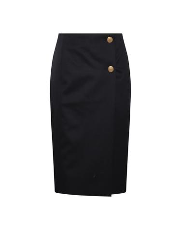 [해외직구][Q11]지방시 BW40R114RQ410 여성 스커트 치마 NAVY WOOL AND MOHAIR PENCIL SKIRT