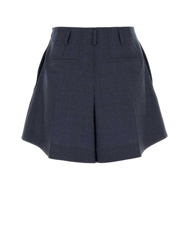 지방시 [해외직구][X45]지방시 BW515G15V5 457 여성 반바지 버뮤다팬츠 숏팬츠 쇼츠 Navy blue wool shorts 착용컷