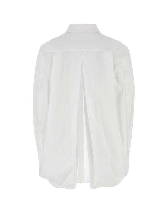 지방시 [해외직구][X45]지방시 BW61BE15JT 100 여성 셔츠 남방 블라우스 White poplin shirt 착용컷