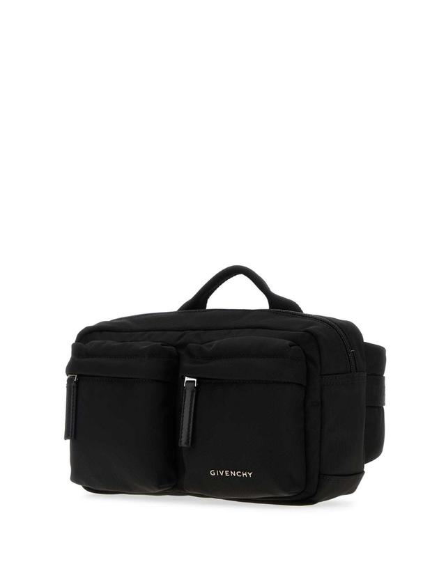 지방시 [해외직구][X45]지방시 BK50F8K1ZL 001 남성 힙색 벨트백 범백 Black fabric Essential U belt bag 착용컷