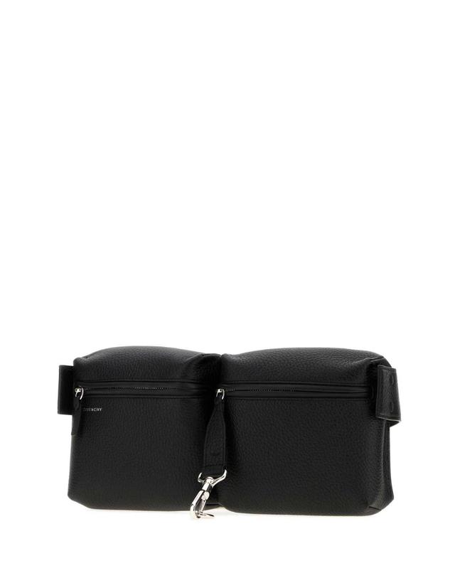 지방시 [해외직구][X45]지방시 BKU05HB2GY 001 남성 힙색 벨트백 범백 Black leather Fold belt bag 착용컷
