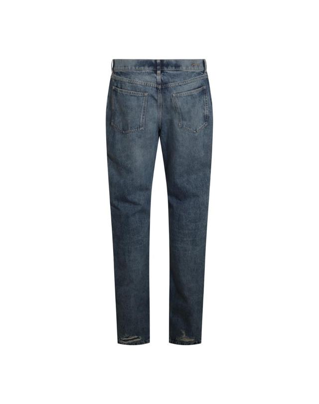 지방시 [해외직구][S27]지방시 BM51HB5YB6426 남성 데님 청바지 진 와이드진 스트레이트진 바지 플레어진 BLUE COTTON DENIM JEANS 착용컷
