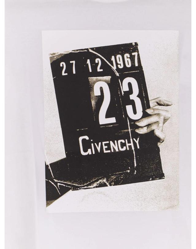 지방시 [해외직구][N85]지방시 BW70FJP7A4 여성 티셔츠 민소매 긴소매 탑 GIVENCHY Cotton t shirt with print on the front 착용컷