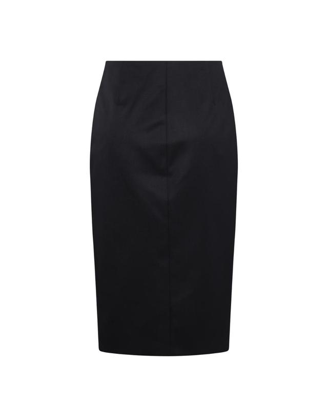지방시 [해외직구][Q11]지방시 BW40R114RQ410 여성 스커트 치마 NAVY WOOL AND MOHAIR PENCIL SKIRT 착용컷