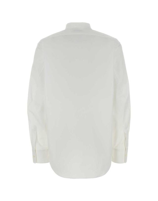 지방시 [해외직구][X45]지방시 BW61MG165R 100 여성 셔츠 남방 블라우스 White poplin shirt 착용컷