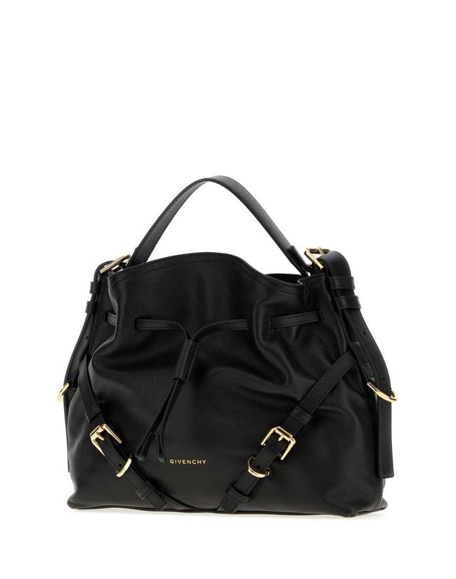 지방시 [해외직구][X45]지방시 BB518PB2AE 001 여성 숄더백 크로스백 버킷백 탑핸들백 Black leather small Voyou bucket bag 착용컷