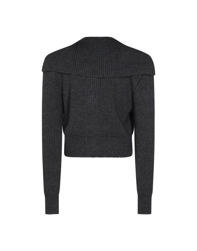 지방시 [해외직구][B47]지방시 BWK00K4ZSM033 여성 니트 스웨터 가디건 DARK GREY WOOL KNITWEAR 착용컷