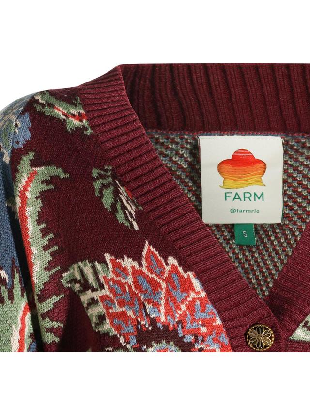 팜리오 [해외직구][S27]FARM RIO 36128426039 여성 니트 가디건 브이넥니트 풀오버니트 라운드니트 니트웨어 스웨터 FARM RIO 착용컷