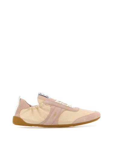 [해외직구][X45]끌로에 CH26S15RWR 26Y 여성 스니커즈 단화 운동화 로우탑 하이탑 Two tone canvas and leather ChloA Kick sneakers
