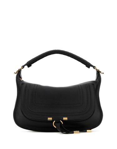[해외직구][X45]끌로에 CH26SS882R35 001 여성 토트백 쇼퍼백 탑핸들백 핸드백 Black leather small Marcie shoulder bag