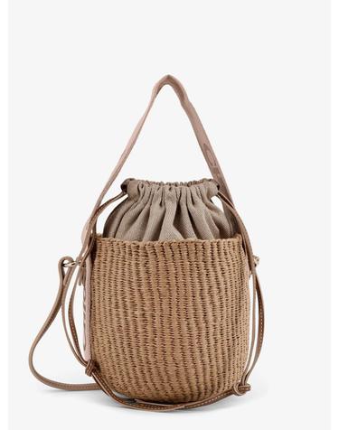 [해외직구][N85]끌로에 CHC23AS381L18 여성 숄더백 버킷백 토트백 CHLOE Woody raffia bucket bag