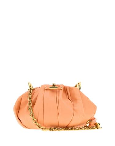 [해외직구][X45]끌로에 CH26US765S27 81M 여성 숄더백 크로스백 버킷백 탑핸들백 Peach leather ChloA PlissA bucket bag