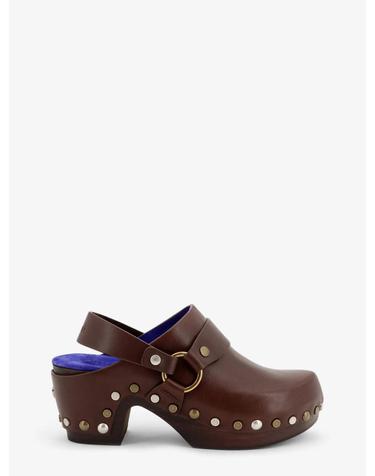 [해외직구][N85]끌로에 CH26W21T1T 여성 슬리퍼 샌들 뮬 CHLOE Talis Wedge leather clogs