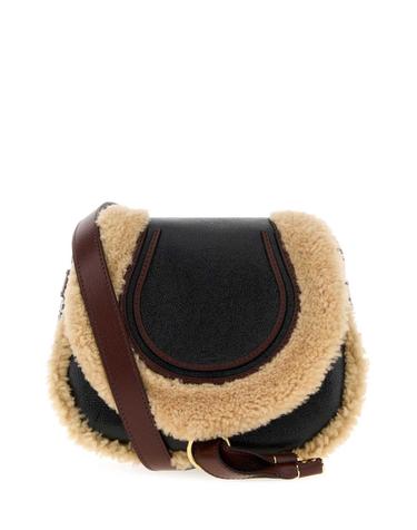 [해외직구][X45]끌로에 CH26WS680T11 001 여성 크로스백 숄더백 미니백 탑핸들백 Black leather Marcie crossbody bag