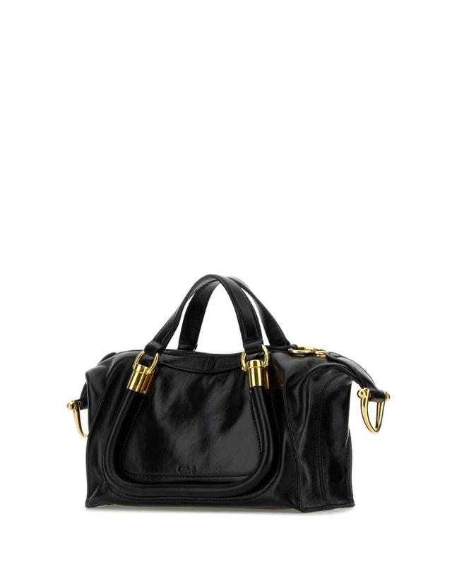 끌로에 [해외직구][X45]끌로에 CHC24AS751N82 001 여성 토트백 쇼퍼백 탑핸들백 핸드백 Black leather Paraty 24 handbag 착용컷