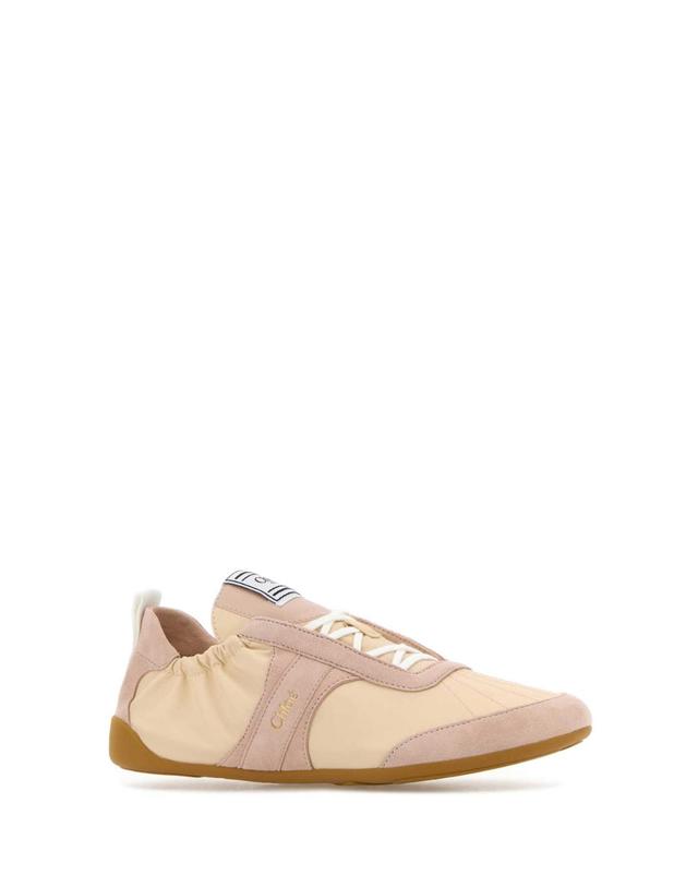 끌로에 [해외직구][X45]끌로에 CH26S15RWR 26Y 여성 스니커즈 단화 운동화 로우탑 하이탑 Two tone canvas and leather ChloA Kick sneakers 착용컷