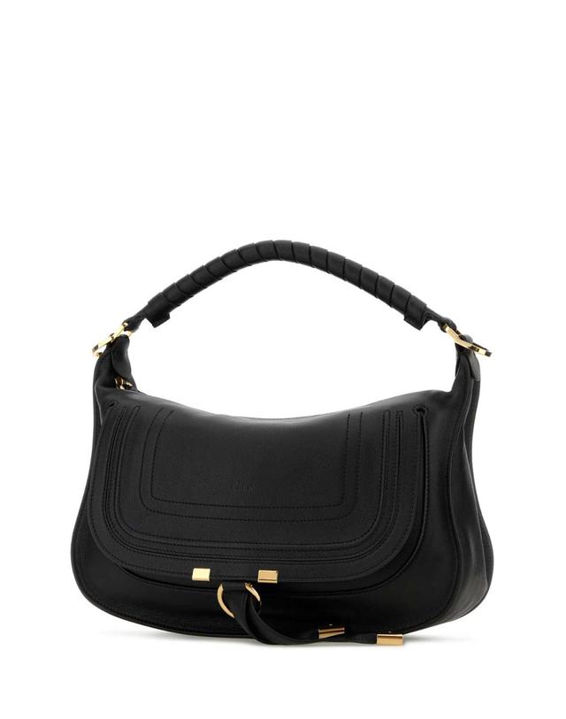끌로에 [해외직구][X45]끌로에 CH26SS882R35 001 여성 토트백 쇼퍼백 탑핸들백 핸드백 Black leather small Marcie shoulder bag 착용컷