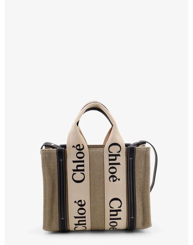 끌로에 [해외직구][N85]끌로에 CHC22AS397I26 여성 크로스백 숄더백 쇼퍼백 CHLOE Woody linen canvas and leather tote bag 착용컷